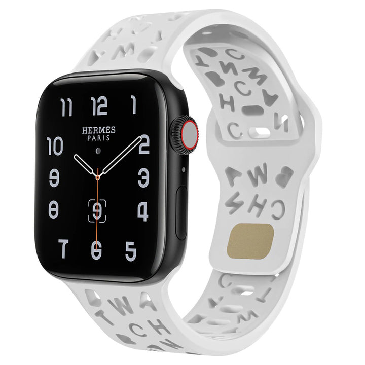 Breathable Hollow Letter Design Replacement Straps for Apple Watches