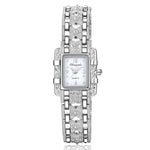 Delicate Rectangular Dial with Stainless Steel Band Quartz Watches