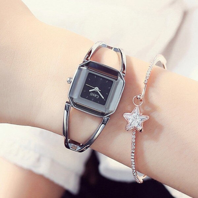 Unique Square Fashion Hollow Strap Quartz Watches