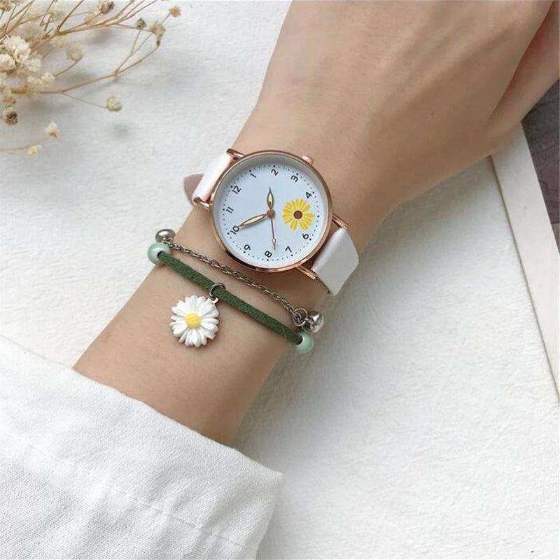 Women Wrist Watches, Ladie Luminous Dial Hand Leather Wrist Watches, Easy  to Read dial Leather Strap, Quartz Wrist Watch, Simple Design Watch for  Women(Pink) : : Fashion