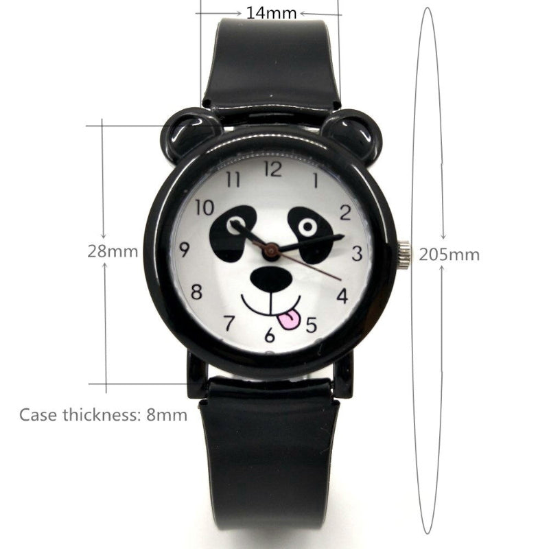 Children's Fun Cartoon Panda Animal Theme Quartz Watches