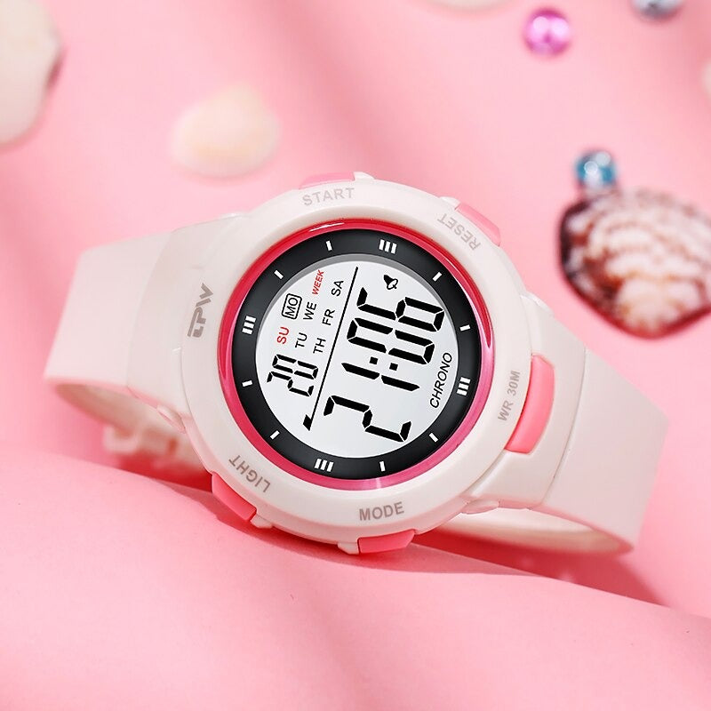 Luminous Two-Tone Digital Sports Fashion Wristwatches