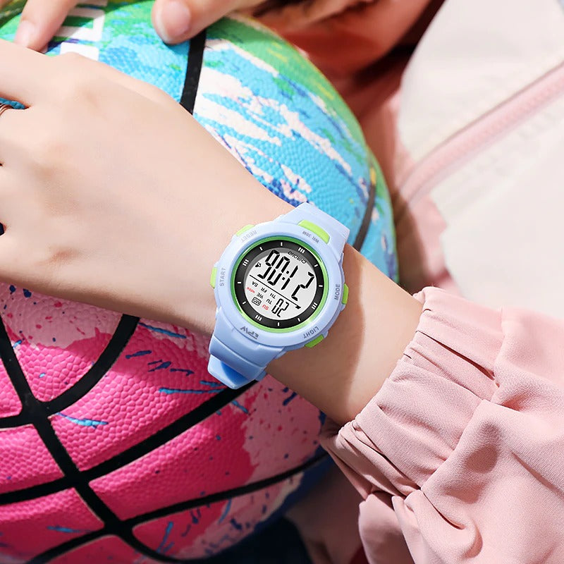 Luminous Two-Tone Digital Sports Fashion Wristwatches