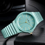 Simple Pastel Colored Stainless Steel Quartz Watches