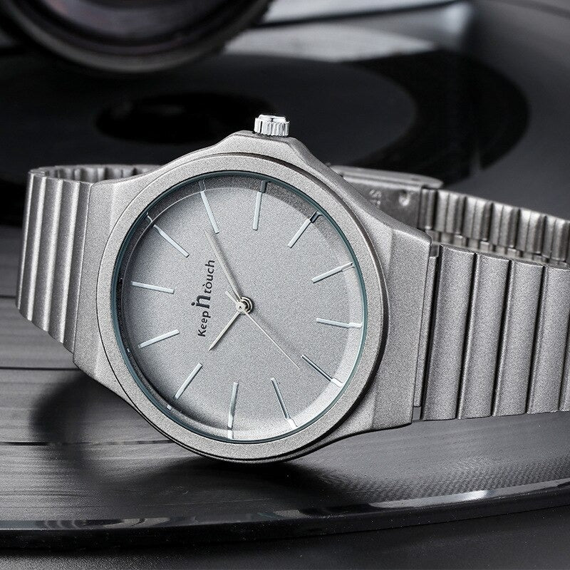 Simple Pastel Colored Stainless Steel Quartz Watches