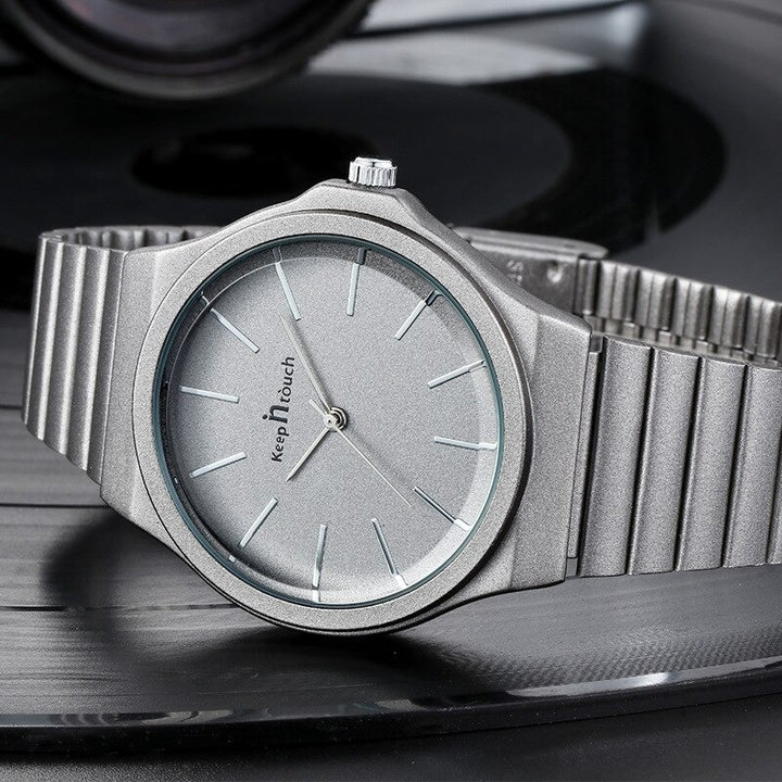 Simple Pastel Colored Stainless Steel Quartz Watches