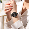 Woman's Fashion Ultra-thin Mesh Band Luminous Quartz Watches