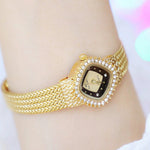 Shimmering Rhinestone Studded Small Dial Quartz Watches