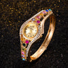 Dazzling Rhinestone Embellished Bracelet Quartz Wristwatches