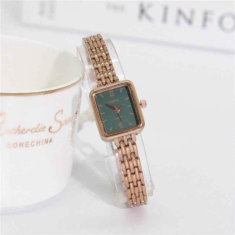 Delicate and Classy Square Case Quartz Watches