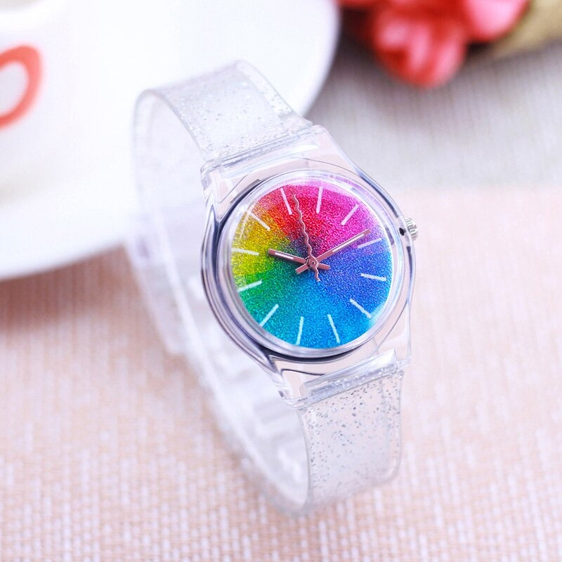 Rainbow Starry-Sky Stick Dial Design Quartz Watches