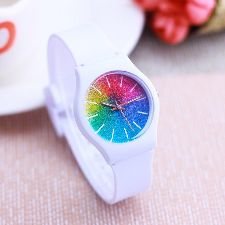 Rainbow Starry-Sky Stick Dial Design Quartz Watches