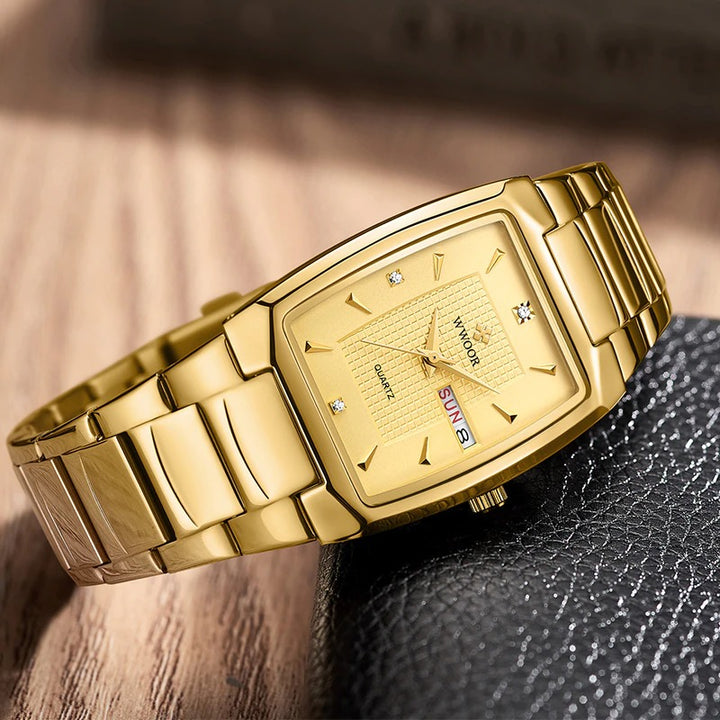 Classic Style Ultra-thin Stainless Steel Band Quartz Watches