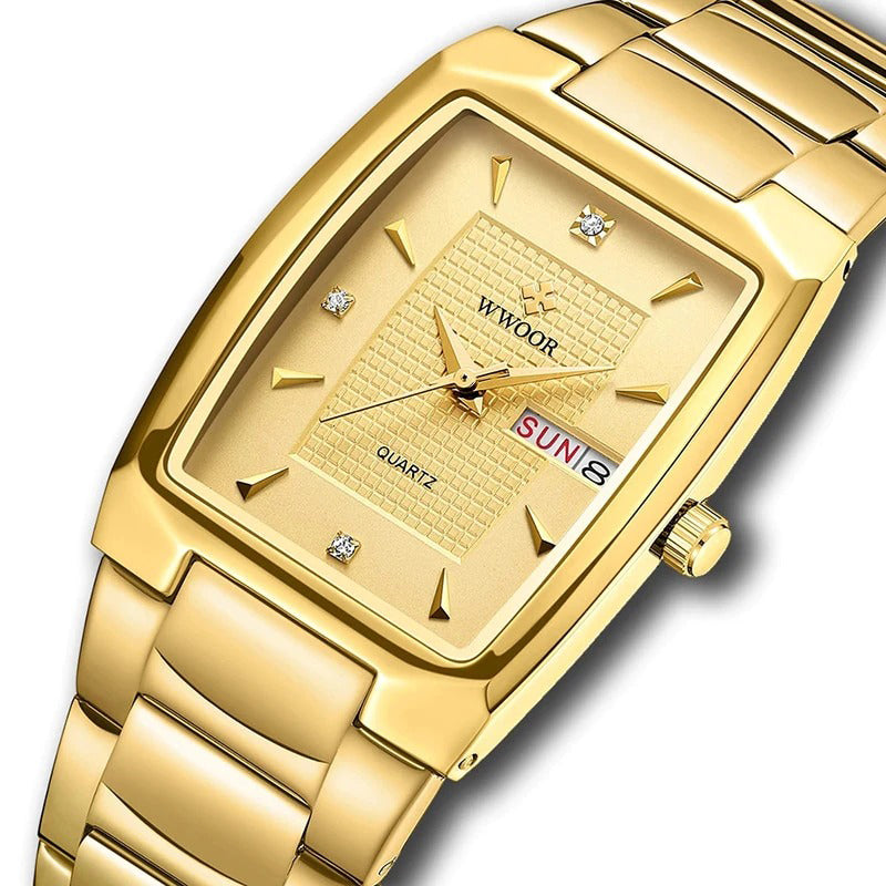 Classic Style Ultra-thin Stainless Steel Band Quartz Watches