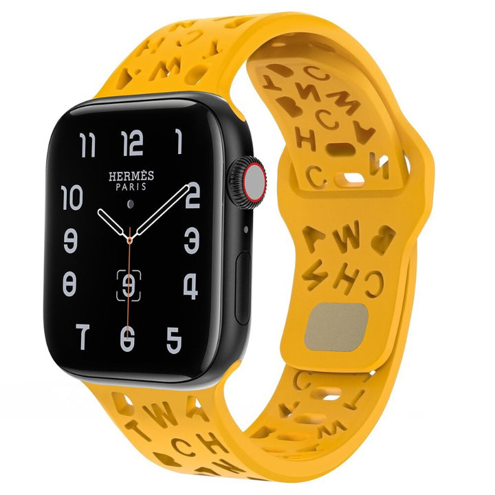 Breathable Hollow Letter Design Replacement Straps for Apple Watches